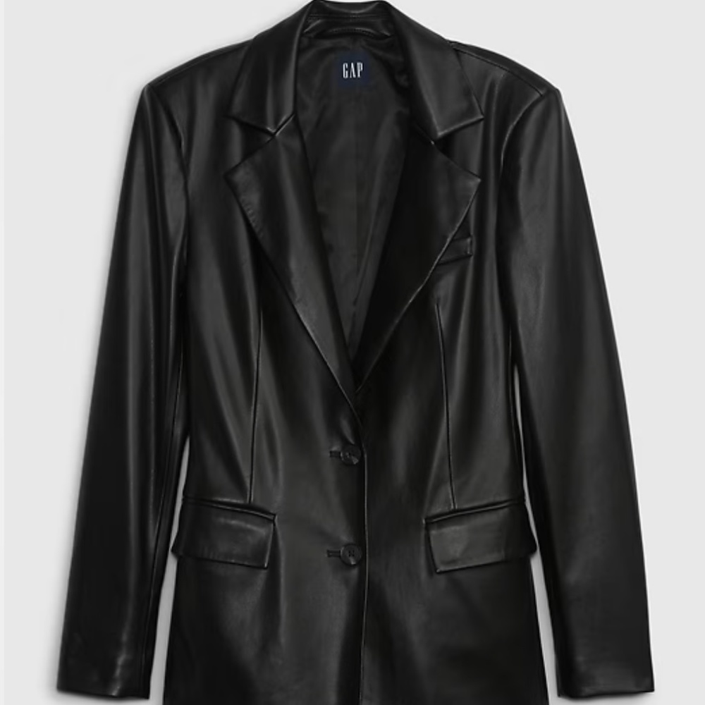 NWT - GAP Vegan Leather Blazer